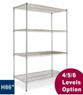 Chrome Wire Shelving (H-86 inch)