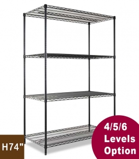 Black Wire Shelving height 74 inch