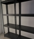Boltless Rack H-2128mm Black - Metal Shelving for Storeroom, Home, Retail, Warehouse