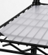 PP shelf liner creating a solid surface on wire shelving