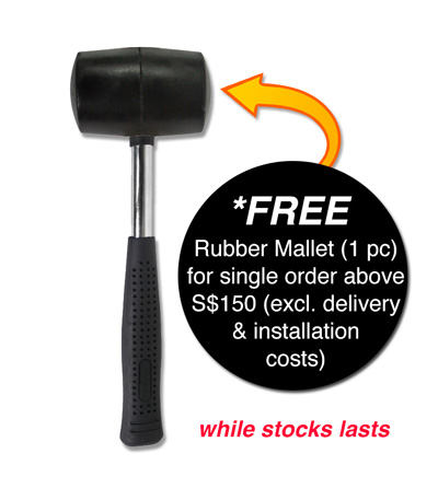online promotion purchase metal shelving above S$150 free rubber mallet hammer